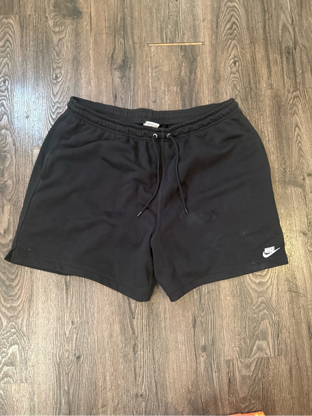 Nike Sportswear Club Fleece Shorts Black Drawstring Men’s Large